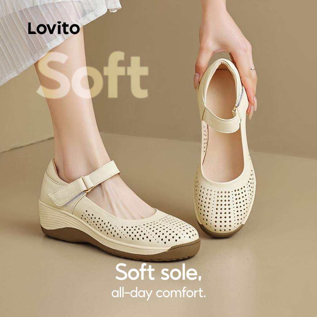 Lovito Sapatos Mary Jane Casuais Estilo Coreano Para O Dia Das Mães Respiráveis 