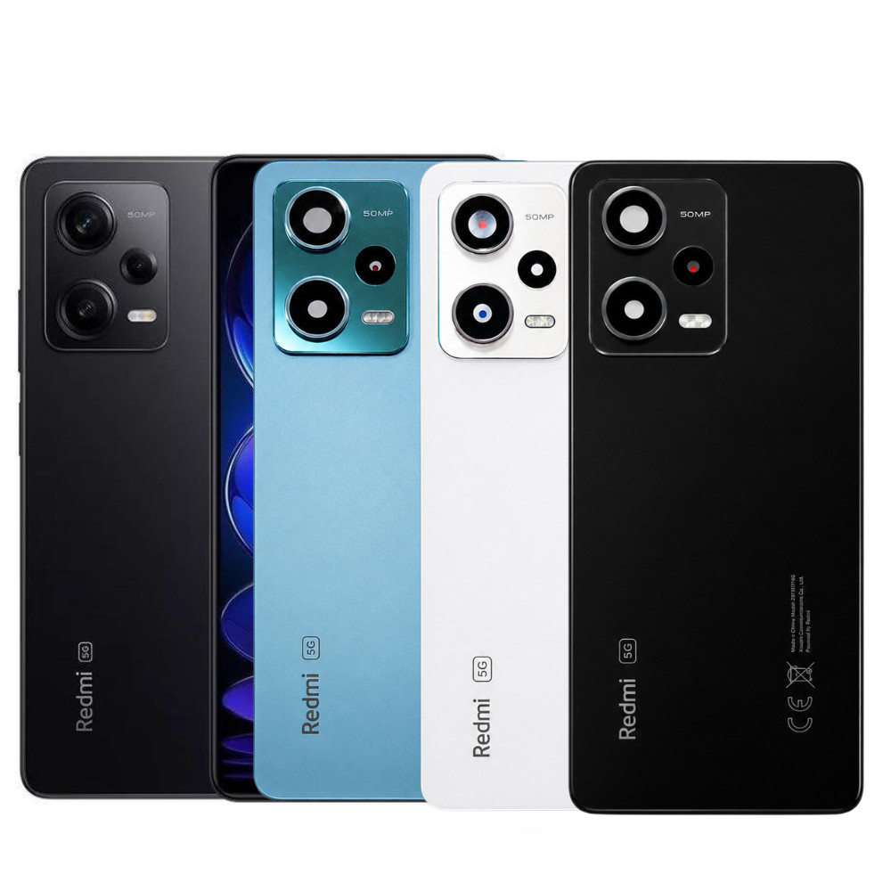 Tampa Traseira Redmi Note 12 Pro 5G 50Mp Carcaça Capa de Trás Com Vidro Lente da Câmera 1° Linha