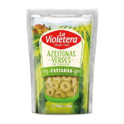 La Violetera Azeitona verde fatiada sache 120g