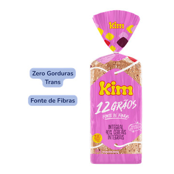 Pão de Forma Zero 12 Grãos Kim