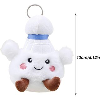 Chaveiro de Pelúcia, Chaveiro de Boneco de Badminton Fofo, Mini Pingente de Desenho Animado Macio, Design Adorável com C