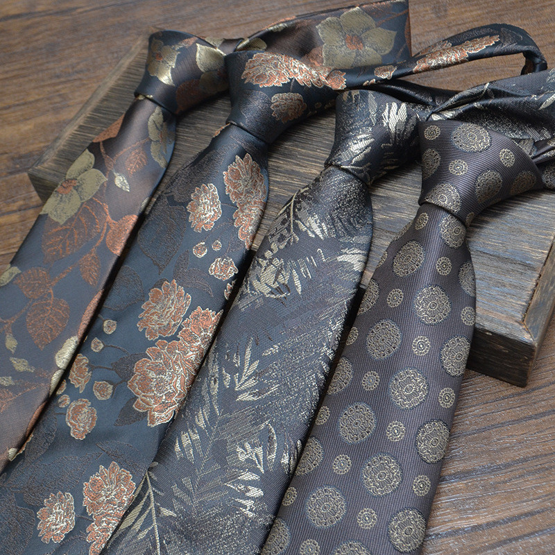 Gravata Casual masculina na moda padrão Floral acessórios de banquete de casamento moda elegante requintado estilo simpl