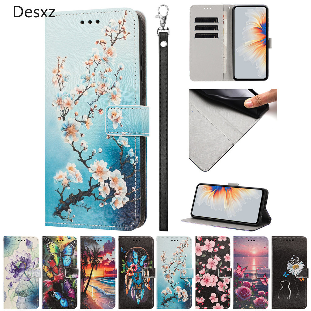 Capa Desxz Para Samsung A12 A50 A30S A20 A30 A14 A24 A34 A54 A13 A23 A33 A53 A73 A04 A04S M12 M23 M10S Luxo Pintado Flip