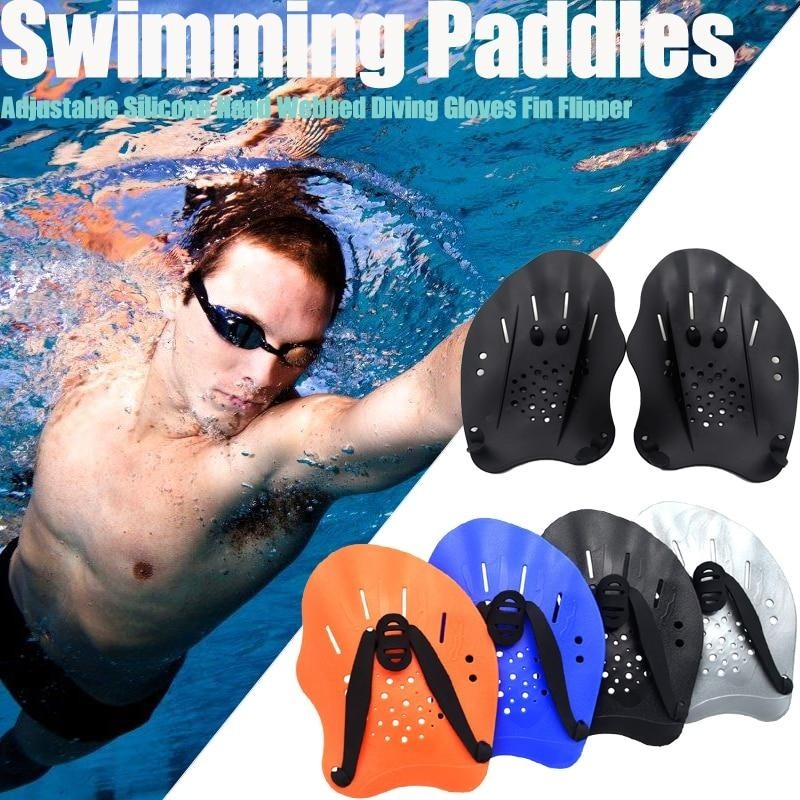 Palmar Natação Hand Paddle Nadadeira Treino Técnico Rígido Trainning Alto Rendimento Resistência