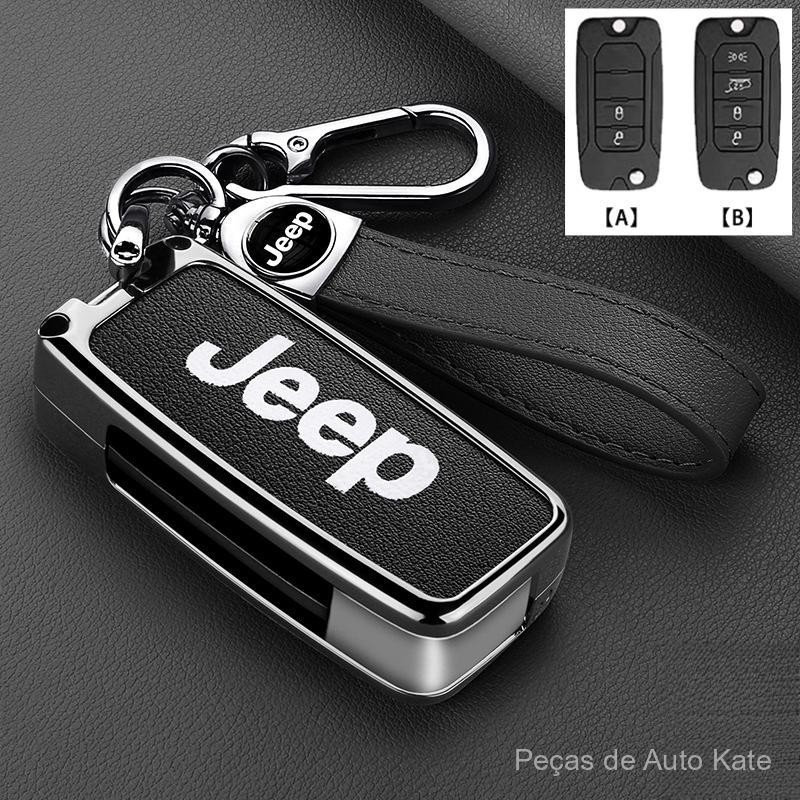Capa de Chave para Jeep Renegade Compass 2016 2017 2018 2019 Cherokee Charger Dodge 1500 Challenger Chrysler 30 P897