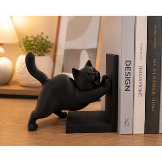 Suporte Aparador de Livros Gato Decorativo Premium
