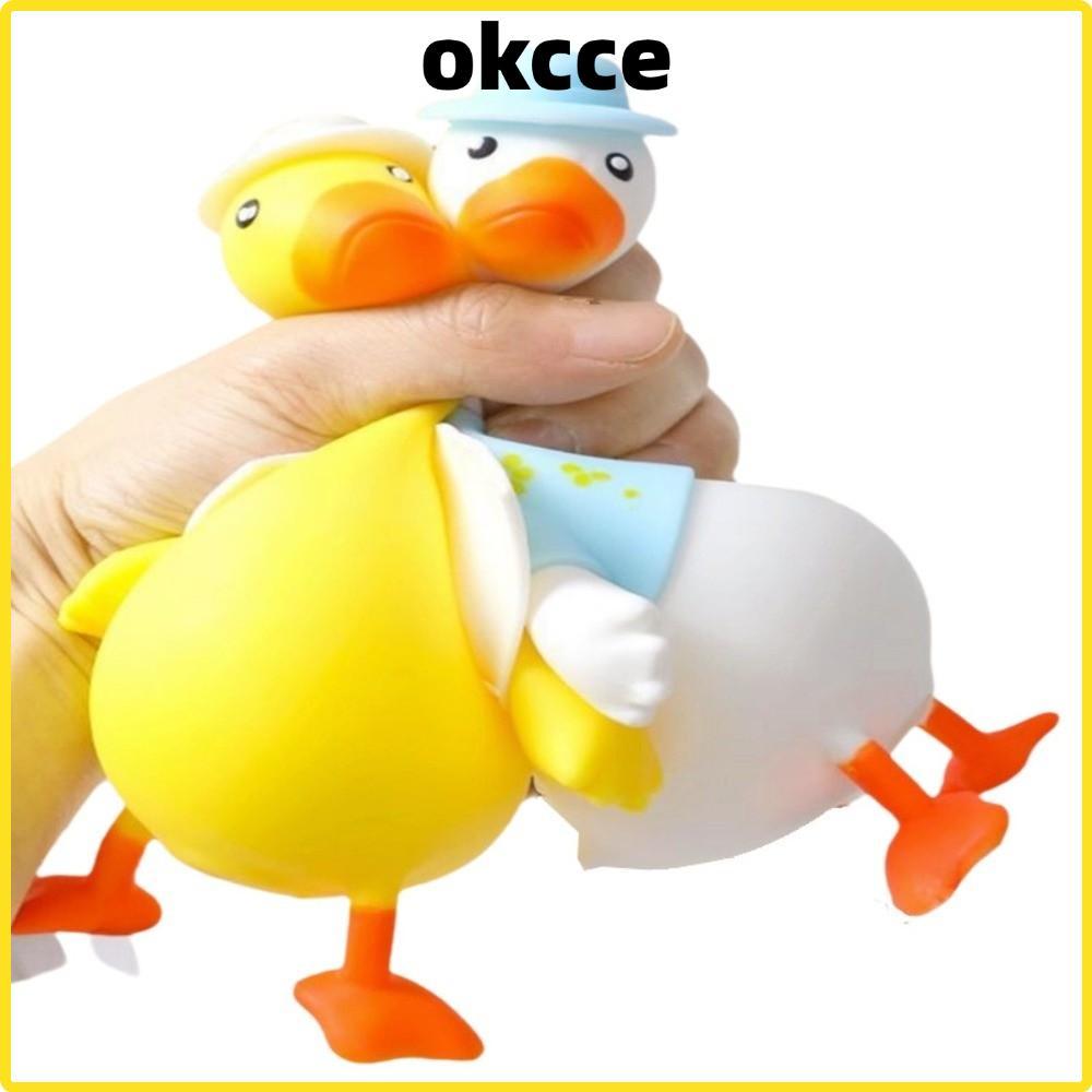 OKCCE Brinquedos De Apertar Em Forma De Pato , Brinquedo Sensorial De Animal De Desenho Animado De Descompressão De Asce
