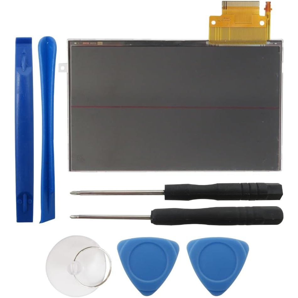 Tela LCD de Substituição de 4,3" Melhorada e Fácil de Instalar, com Ferramentas de Reparo para Console PSP 2000 2001 Sli