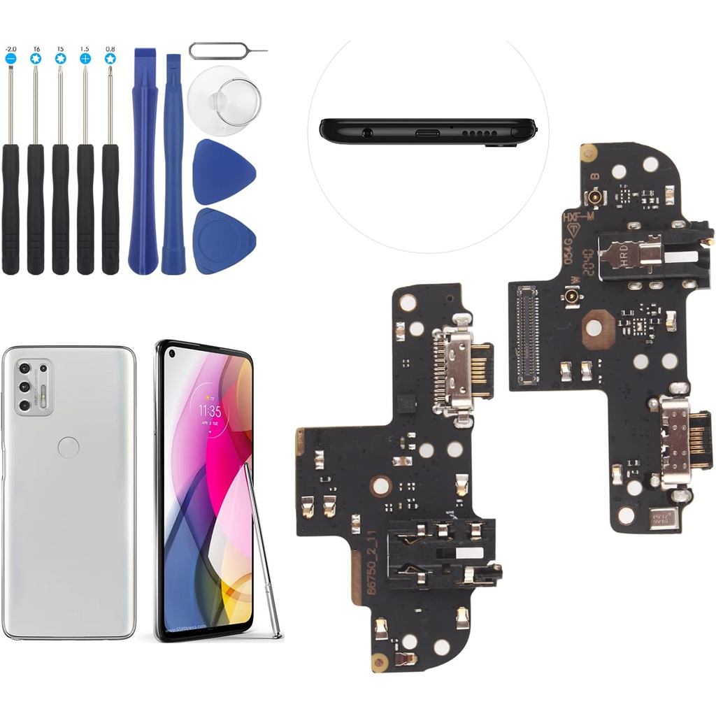 Porta de Carregamento USB para Motorola Moto G Stylus 2021, Conector Dock, Placa