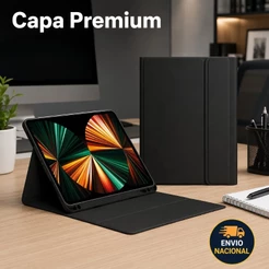 Compativel Samsung Capa Pu Couro Tab S10 S6 Lite 10 Pol A9 A11 X210 Plus S9 Fe 11POL Nã Incluí Teclado Proteçã Total