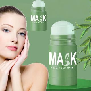 Máscara em Bastão Purificante de Argila com Chá Verde Diystar, Máscara de Limpeza Profunda com Chá Verde Grevea para Pur