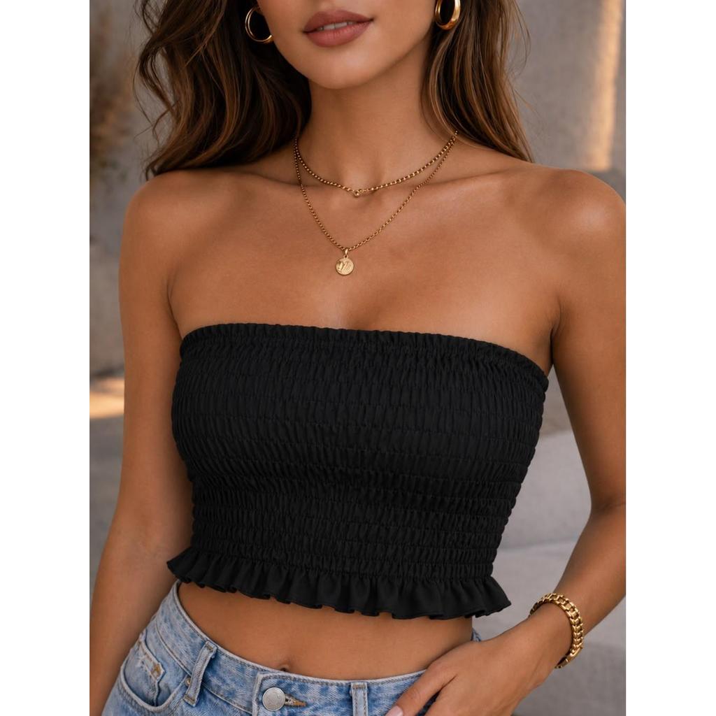 Cropped Blusa Plus Size Lastex Feminina Alcinha Regulável Confortável Moda7