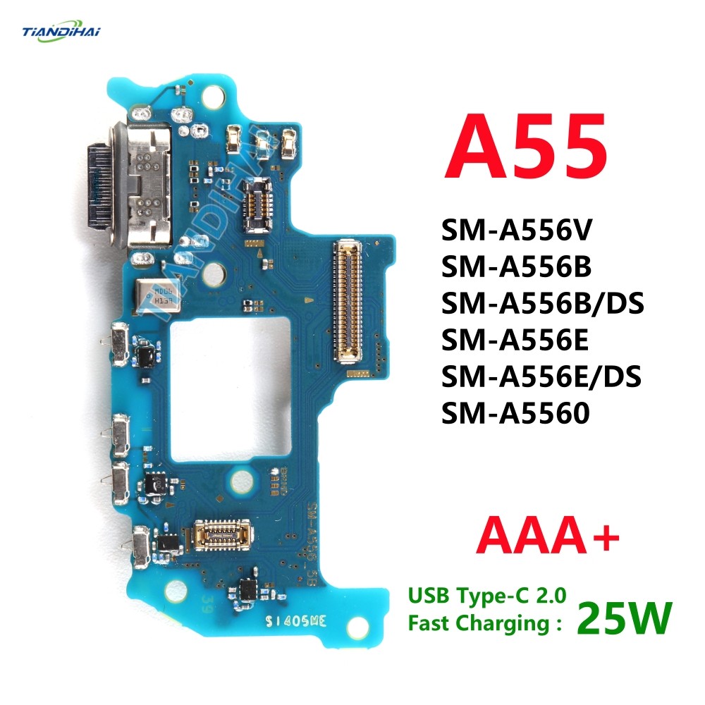 A55 AAA + Placa De Porta De Carregamento USB Cabo Flexível Tipo C Carregador Par