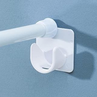Suporte Adesivo para Varão de Cortina de Chuveiro Resdenio - Pacote com 2 Suportes para Varão de Cortina Sem Perfuração,