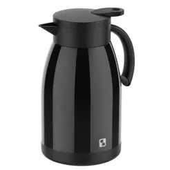 Bule Térmico Soprano Elegance Preto 1L Duplo Inox a Vácuo Bebida Quente Chá Água Café
