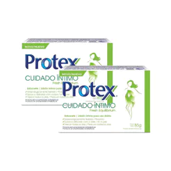 Kit 2 Sabonete em Barra Protex Cuidado íntimo Fresh Equilibrium 85g