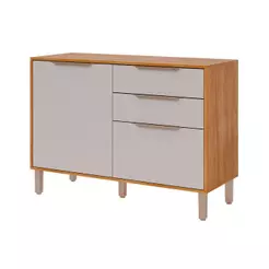Balcão de Cozinha c/ Tampo Divina c/ 2 Portas e 2 Gavetas 120 cm Cinamomo/Off White - MGM