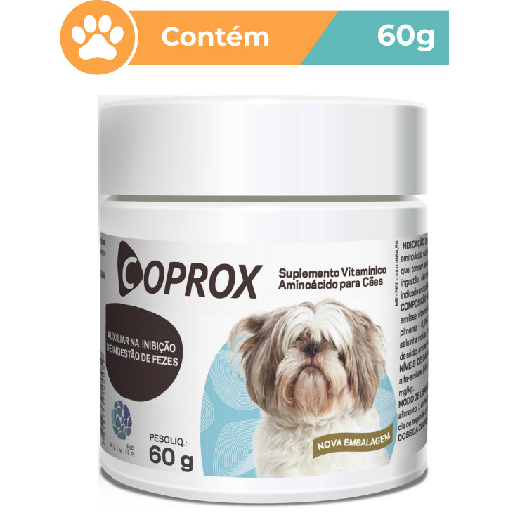 Suplemento Coprox para Cães 60g Alivira Vitamínico