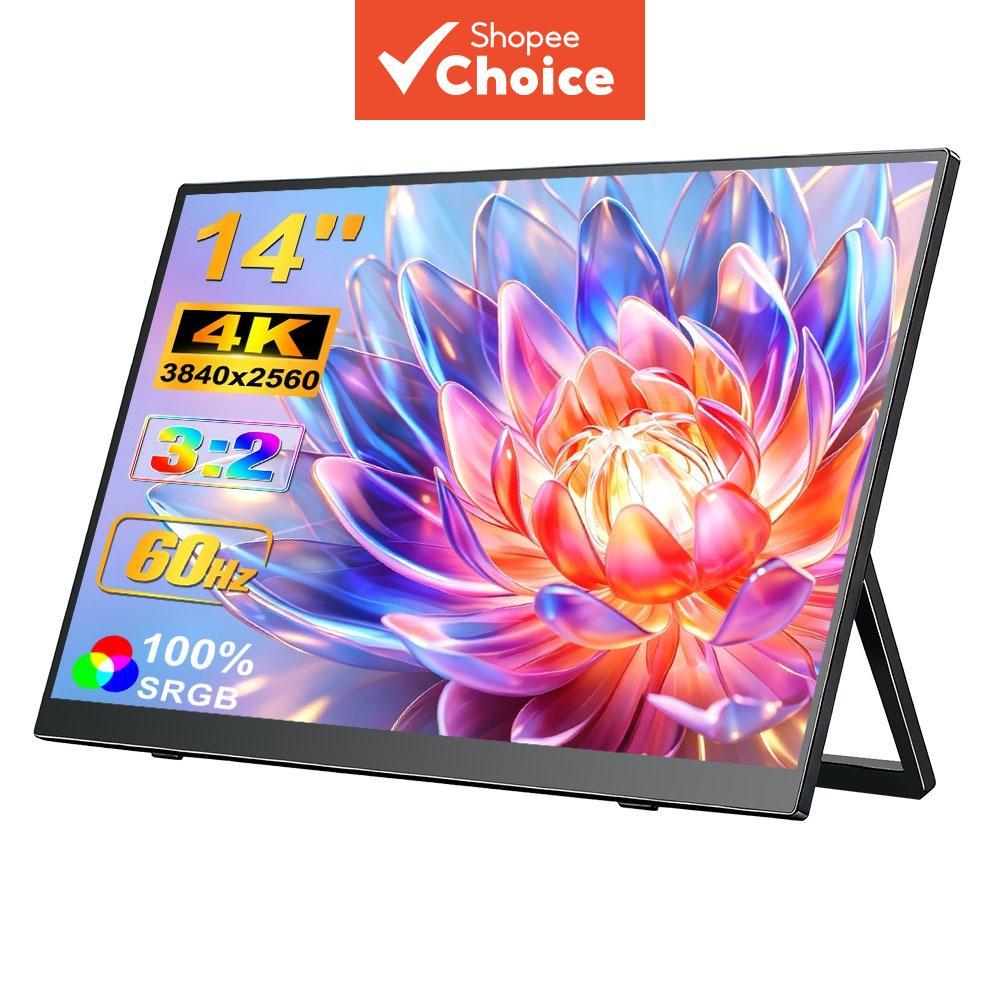 HOWENS Monitor Portátil 4K de 14,0 FHD 2560p, Tela Externa para Laptop com Alto-