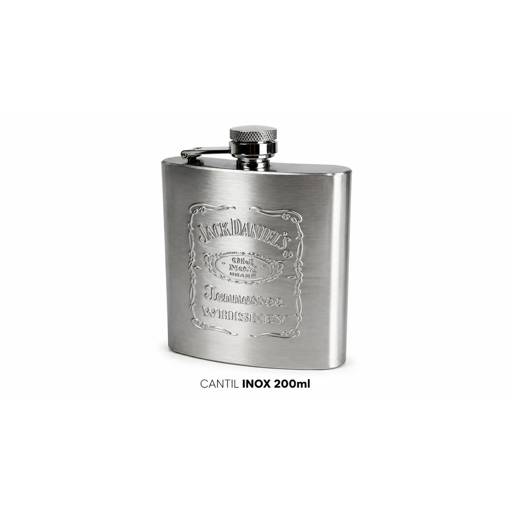 Cantil Inox Jack Daniels 200ml