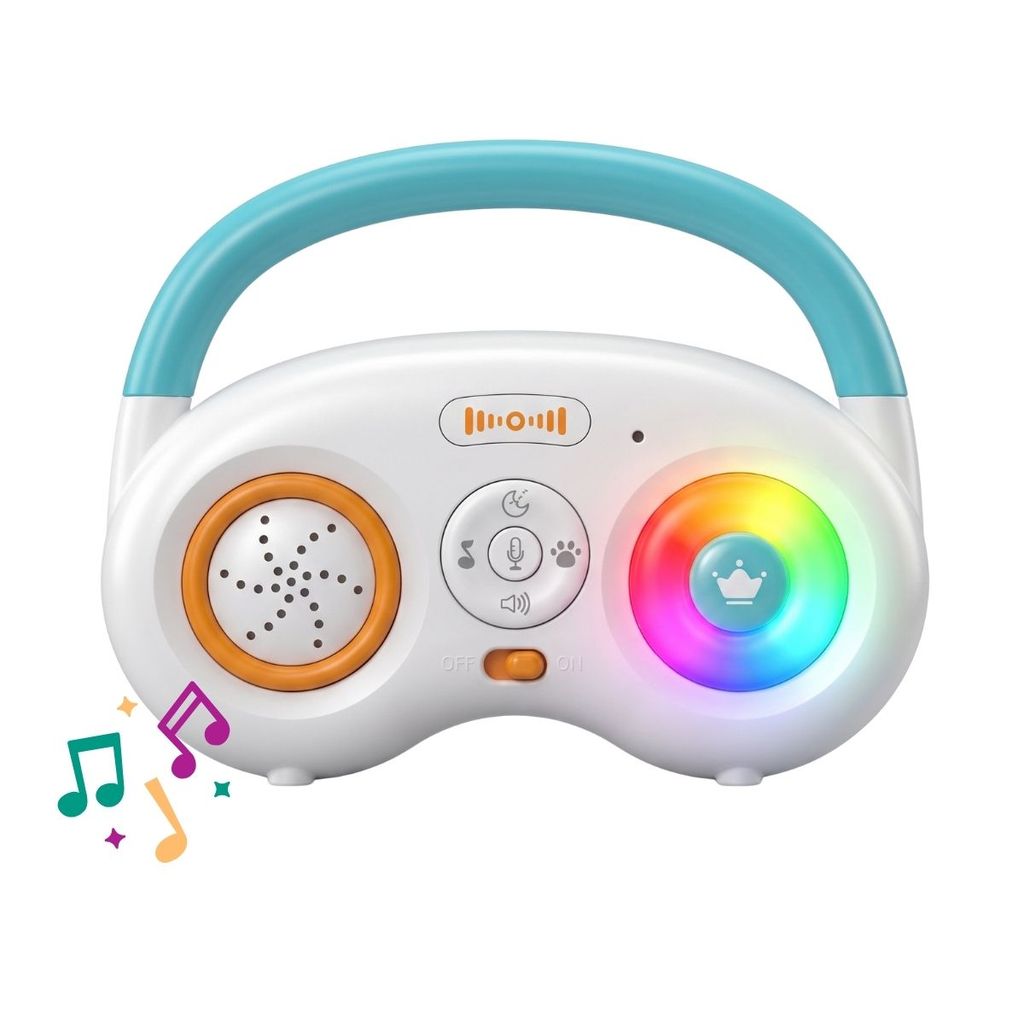 Brinquedo Musical Educativo Bebê Gravador De Voz Interativo Luz Canção De Ninar Play DJ Maxi Baby
