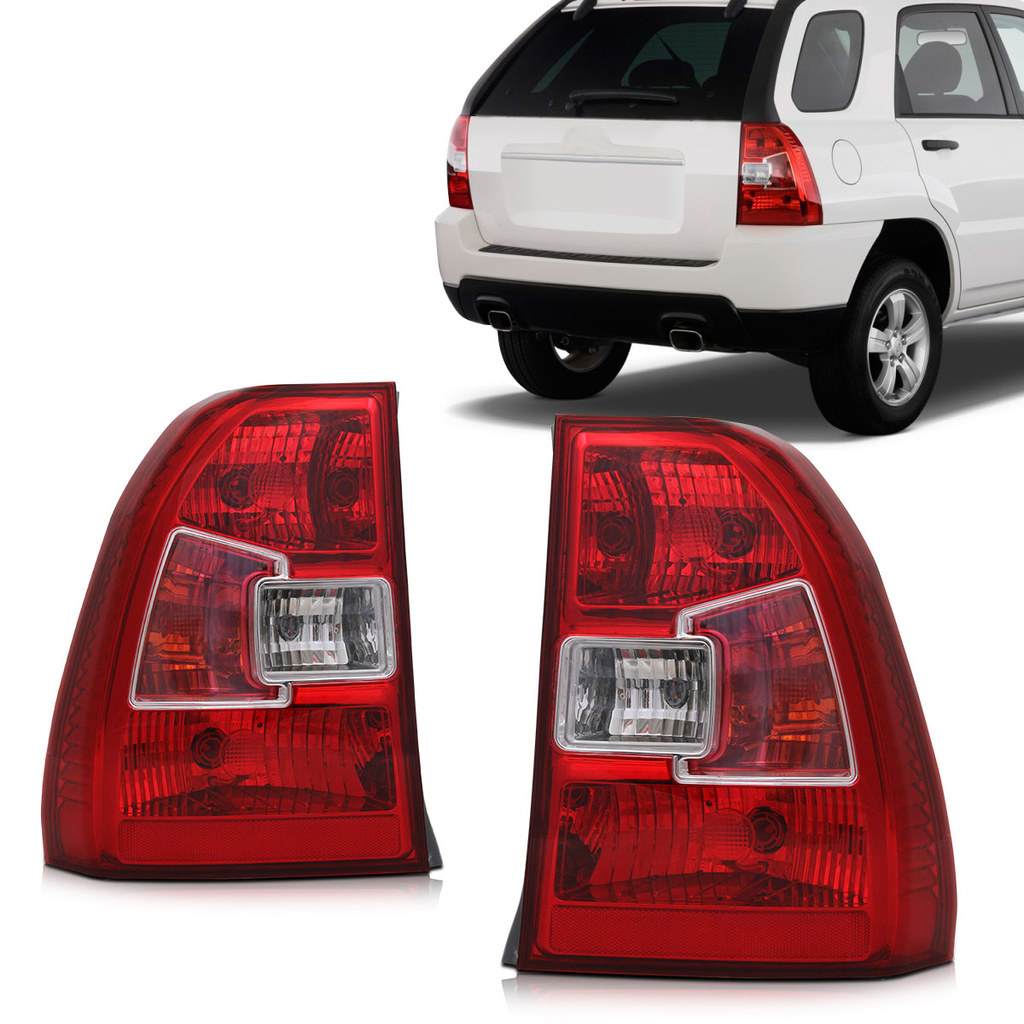 Par Lanterna Sportage 2009 2010 Com Pisca Rosa