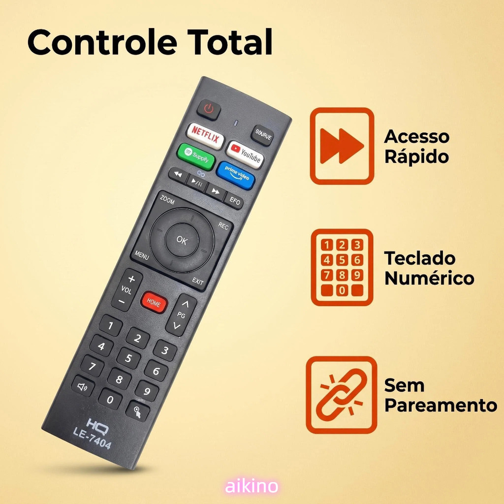 Controle Remoto Para Tv Hq Hk320df Hqs32nkh Hqs43nkh