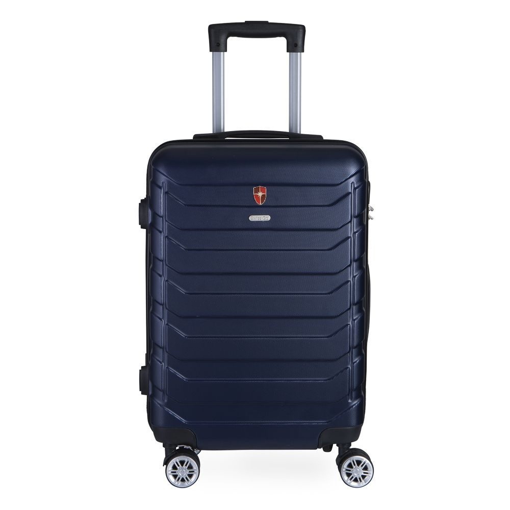 Mala de Bordo ABS para Viagem Swiss Go Viena Cadeado Integrado Rodas Giro 360º