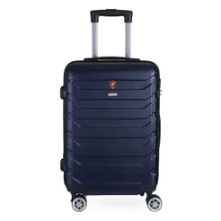 Mala de Bordo ABS para Viagem Swiss Go Viena Cadeado Integrado Rodas Giro 360º