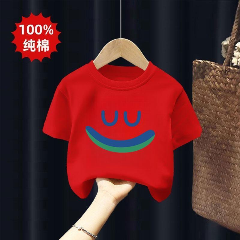 100% algodão crianças bebê camiseta 2026 novo estilo impresso roupas infantis topos meninos meninas de manga curta verão