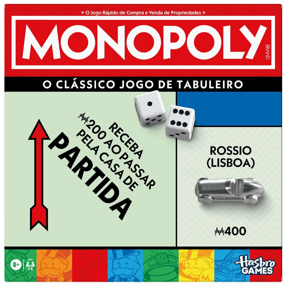 Jogo de Tabuleiro - Monopoly - Hasbro