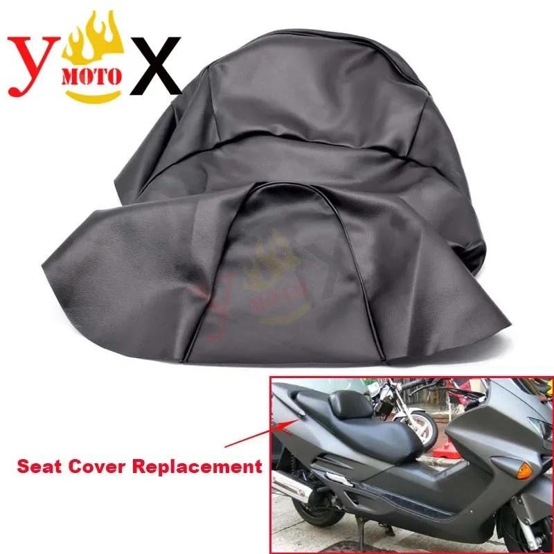 Substituição Preto Couro Do Plutônio Scooter Bicicleta Motocicleta Capa De Assento Almofada Guarda À Prova Dwaterproof Á