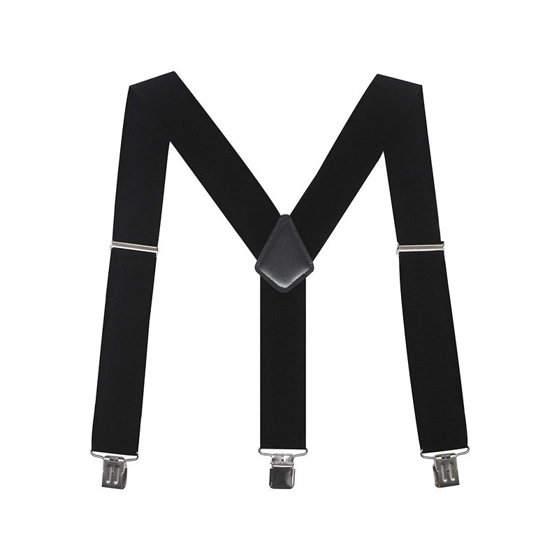 Masculino 5cm Ultra-larga cinta elástica clipe em forma de Y alongado pessoas gordas alça de ombro elástica três clipes 