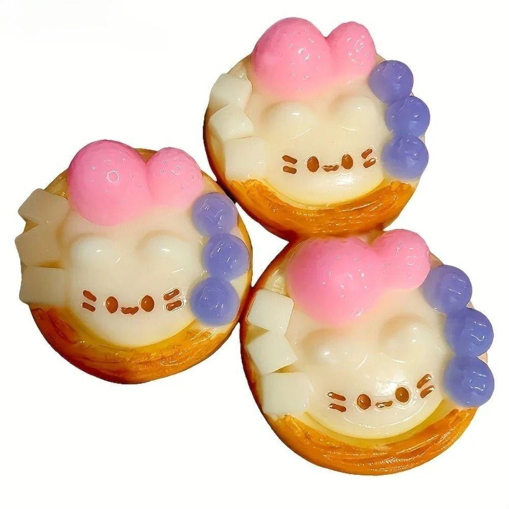 Egg Tart Squishy , Mão Relax Beliscando Bola Sensorial Fidget , Ponta Do Dedo Kawaii Cartoon Brinquedo De Recupera