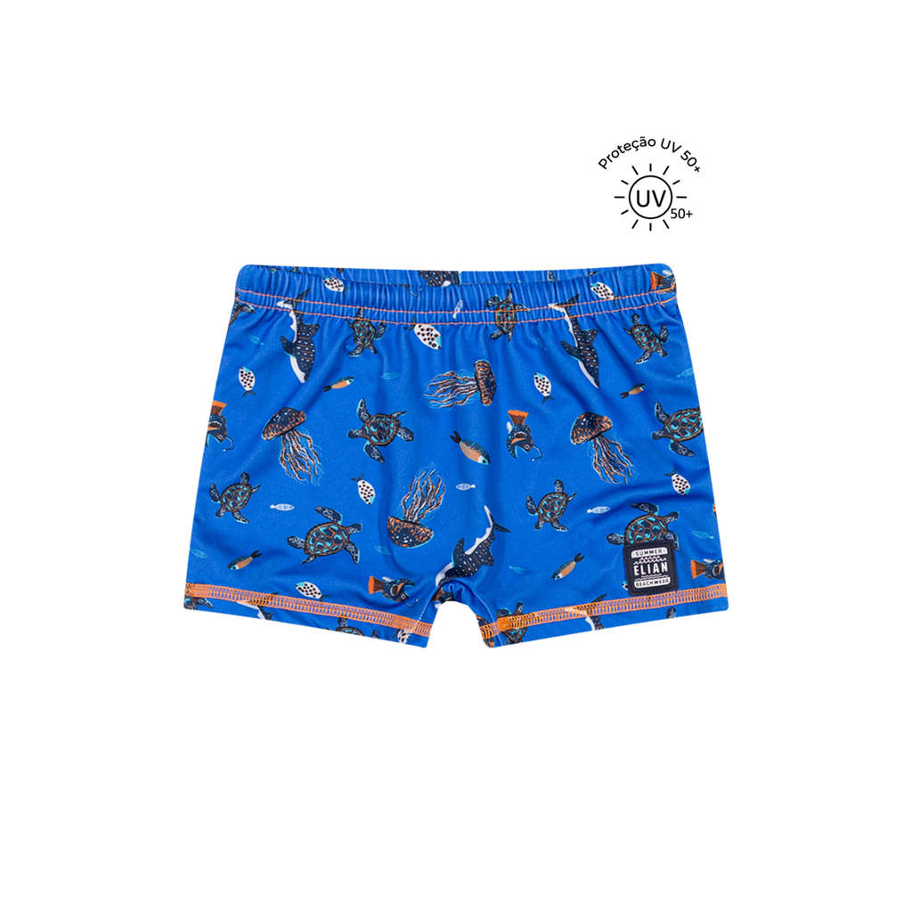 Sunga Boxer Infantil Menino Estampada Elian Azul