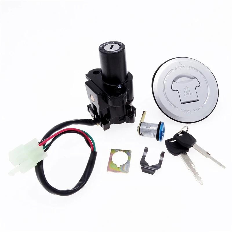 Interruptor De Ignição Da Motocicleta Tampa De Gás Do Tanque De Combustível Chave De Bloqueio Assento Para Honda CBR 600