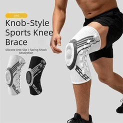 Joelheiras Com Botão , Caneleiras Elásticas Ajustáveis , Proteção Fina E Respirável Para Pernas Esportivas Design Antide