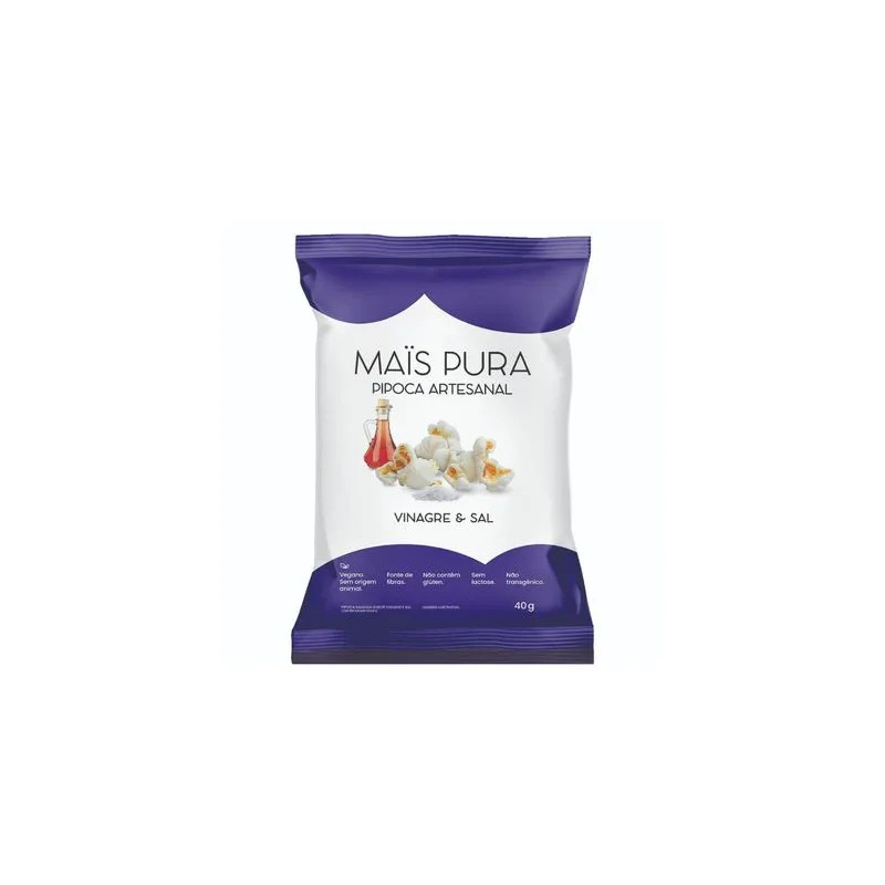 PIPOCA MAIS PURA VINAGRE SAL 40G