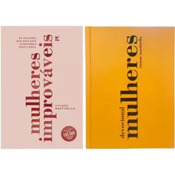 Kit 2 Livros | Devocional Mulheres + Mulheres Improváveis Viviane Martinello