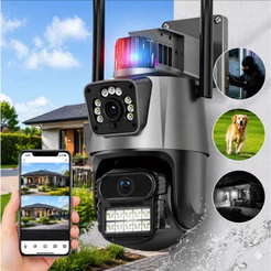 Câmera Segurança Wifi P11 Lente Dupla 6mp Full Hd