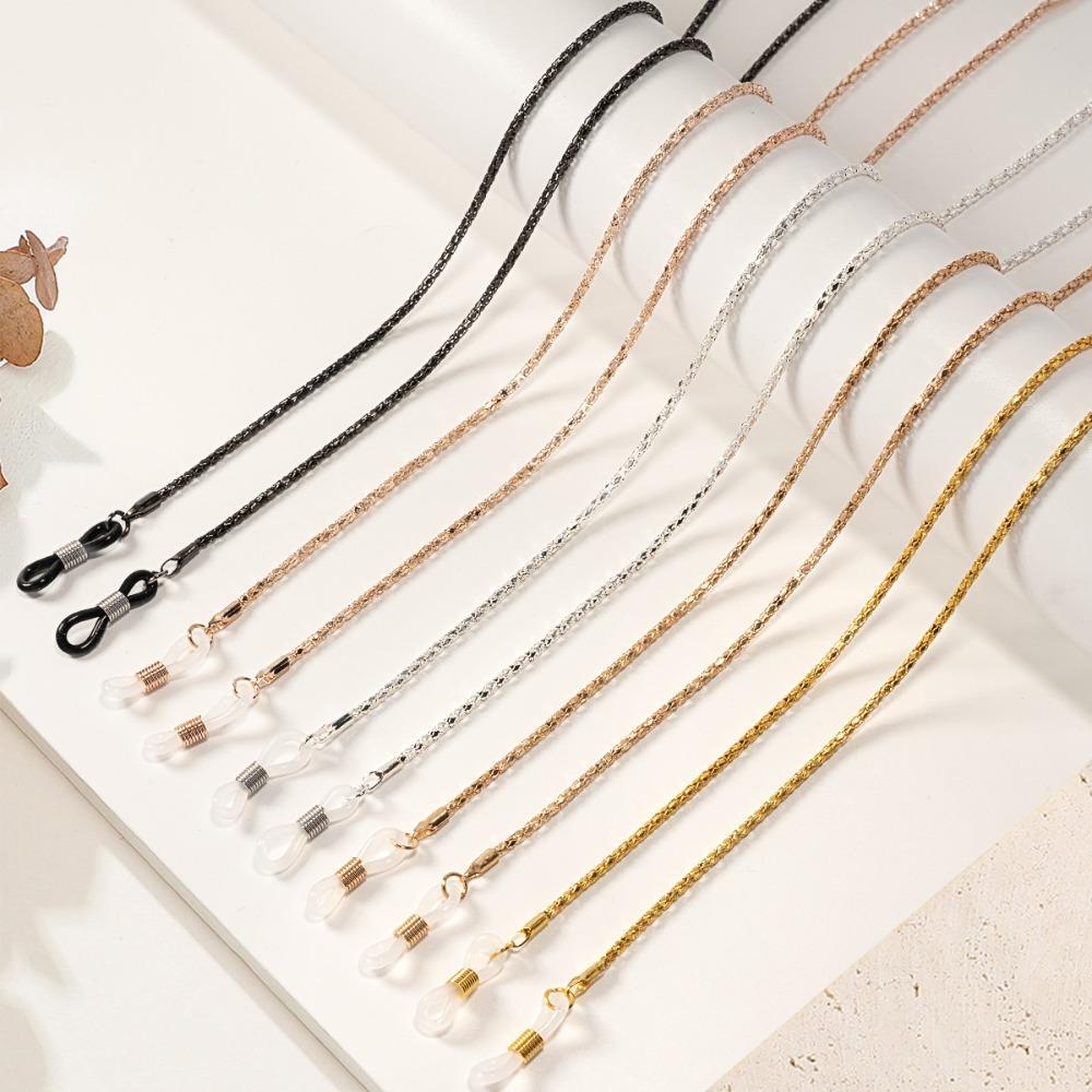 Cordão De Óculos De Sol SUBEI , Correntes Oco , Antiderrapante De Contas De Diamante De Metal