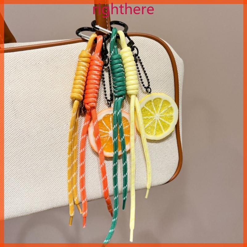 Direita Adorável Melancia Resina Chaveiro Saco Elegante Design Prático