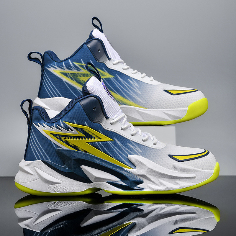 Cross-Border pato mandarim tênis de basquete masculino malha de alta qualidade sapatos esportivos novo estilo estudantes
