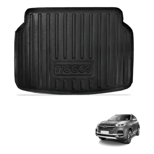 Tapete Bandeja Porta Malas Tiggo 5 2019-2026 Carbag 19.02 Preto 3D 5D Borda Alta Impermeável