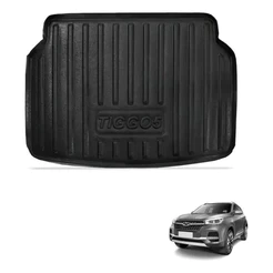 Tapete Bandeja Porta Malas Tiggo 5 2019-2026 Carbag 19.02 Preto 3D 5D Borda Alta Impermeável