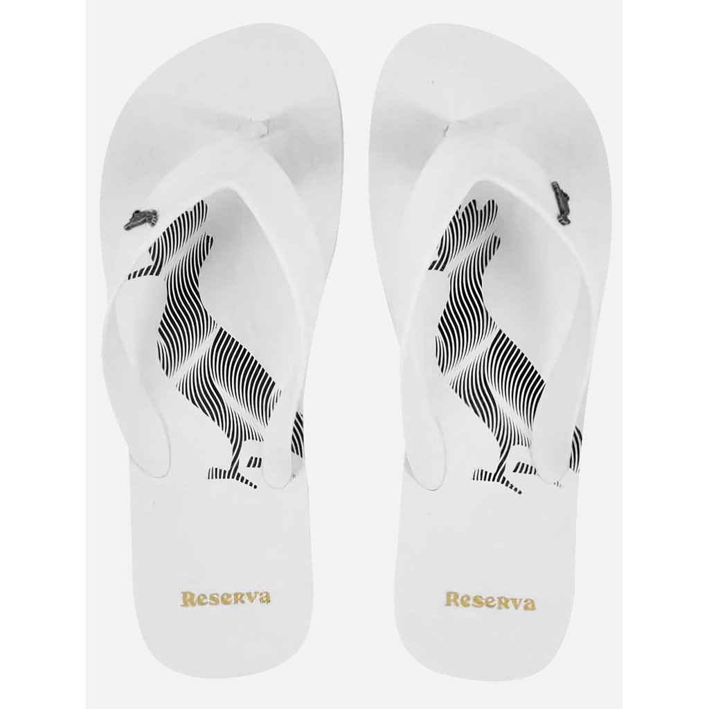 Chinelo Reserva Masculino Go Pica-pau Blur Distortion Lines Branco