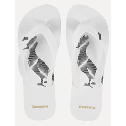 Chinelo Reserva Masculino Go Pica-pau Blur Distortion Lines Branco