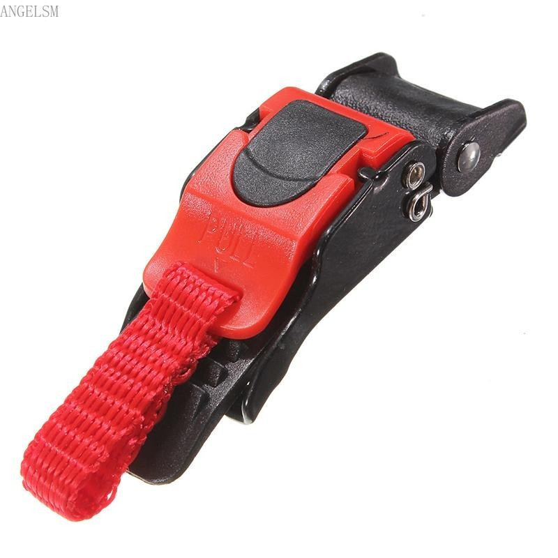 Fivela de liberação rápida para cinta de queixo do capacete ANG, adequada para motocicletas.