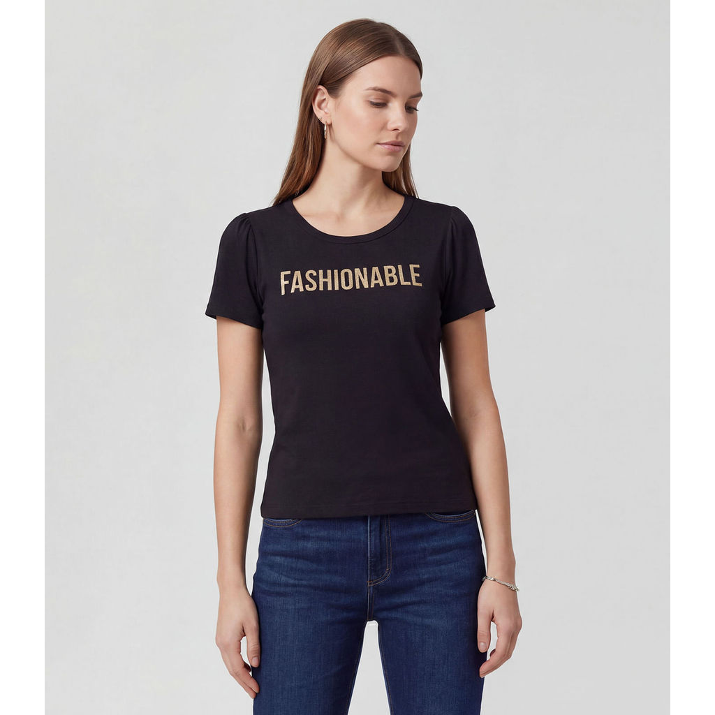 Blusa Feminina Em Visco Tricot Infinita Cor Preto