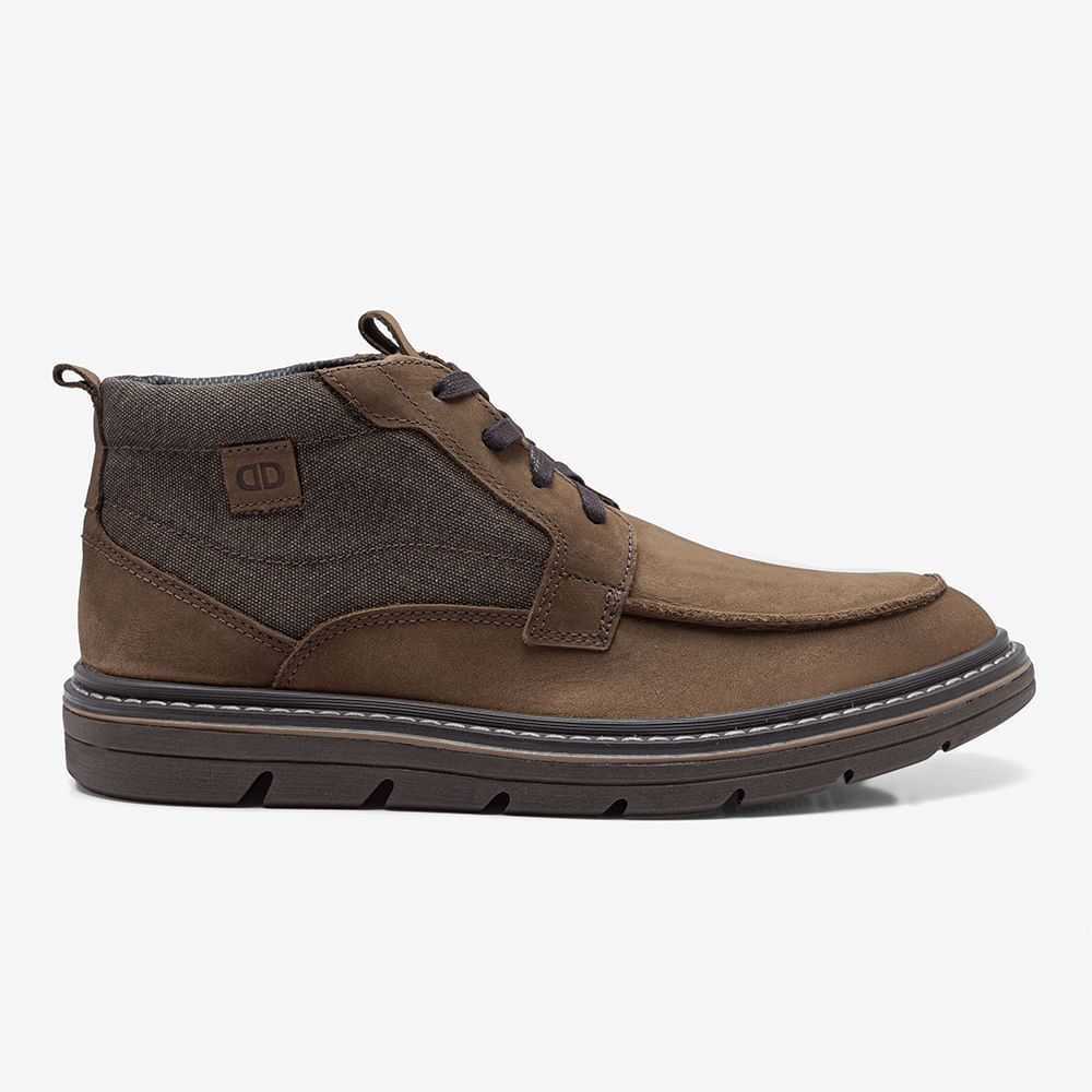 Bota Masculina Jeff Couro Marrom